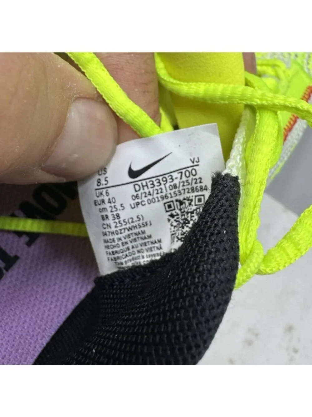 Nike SuperRep Go 3 Flyknit Next Nature Women's 8.5 Workout Shoes Volt/Fuchsia